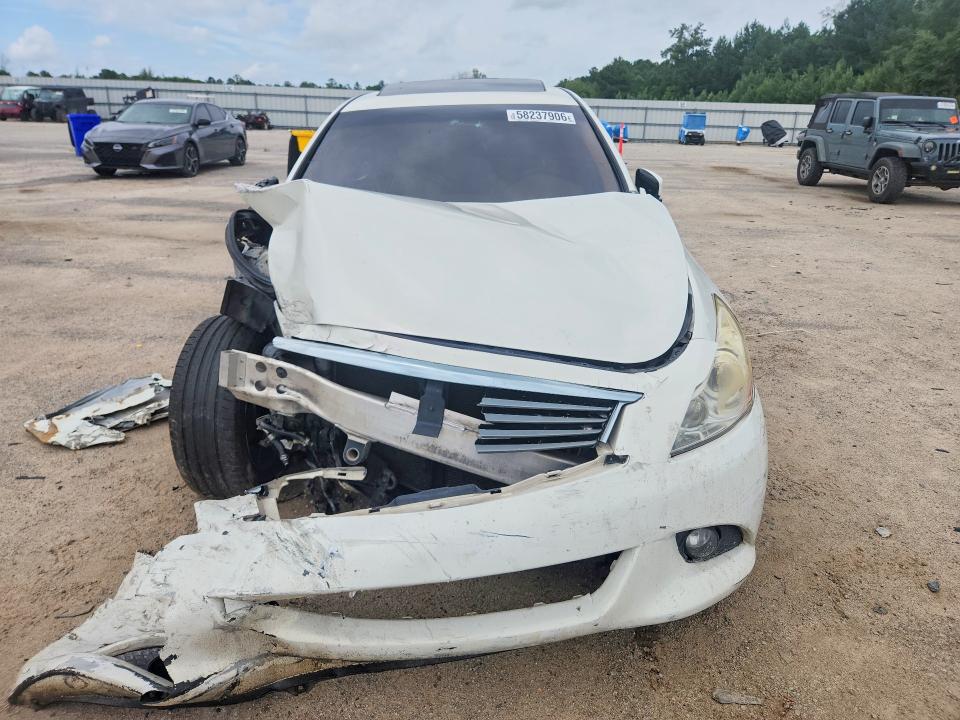 2012 Infiniti VIN JN1DV6APXCM811757 COPART salvage auction — FRONT END, Sc - Cert Of Title-Salvage, sold $275 on 2026-07-27 (photo 5)