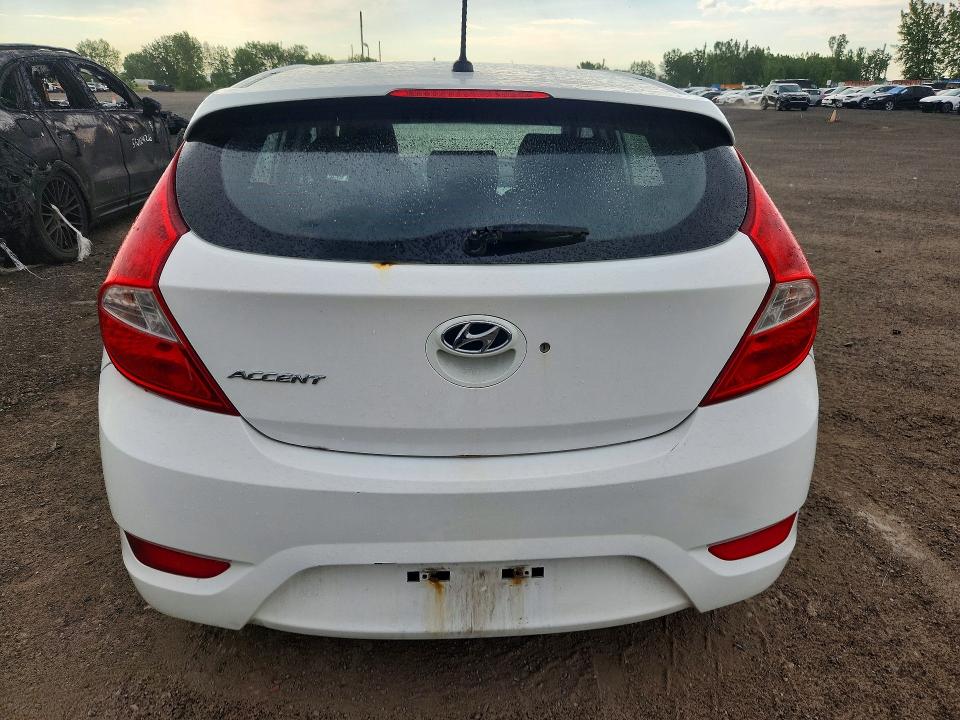 2014 Hyundai Accent VIN KMHCT5AE8EU190847 COPART salvage auction — FRONT END, Qc - Gravement Accidente, sold $375 on 2026-07-14 (photo 6)