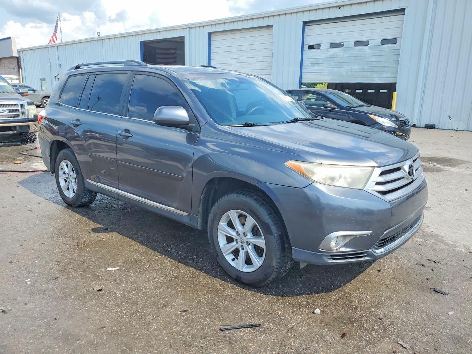 2012 Toyota Highlander VIN 5TDZK3EH6CS050971 COPART salvage auction — FRONT END, Al - Cert Of Title-Salvage Title, sold $2,750 on 2026-07-23 (photo 4)