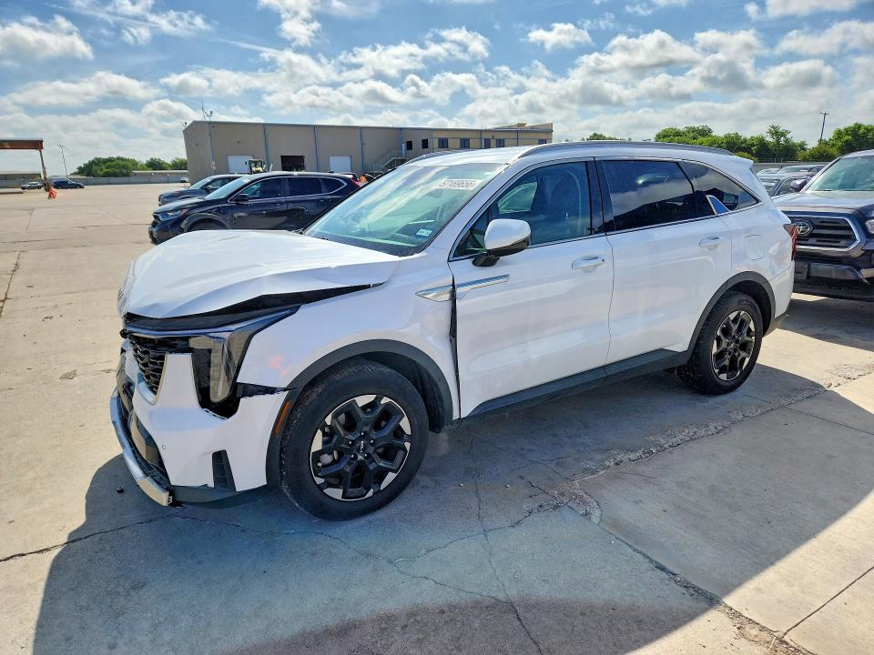 2024 Kia Sorento VIN 5XYRL4JC2RG286410 COPART salvage auction — FRONT END, TX - SALVAGE VEHICLE TITLE (P), sold $4,050 on 2026-07-23 (photo 1)
