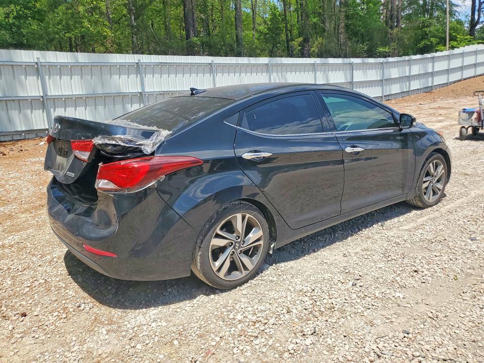 2016 Hyundai Elantra VIN KMHDH4AE2GU520906 COPART salvage auction — REAR END, Sc - Cert Of Title-Salvage, sold $850 on 2026-07-24 (photo 3)