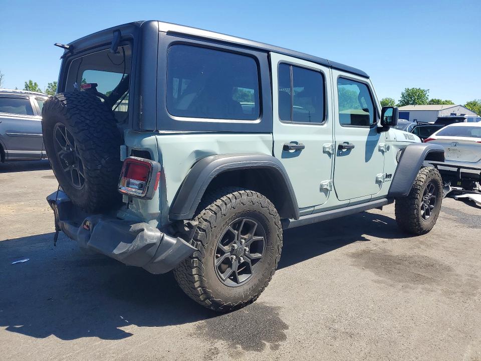 2024 Jeep Wrangler / VIN 1C4PJXDN5RW106996 COPART salvage auction — REAR END, Nj - Cert Of Title-Salvage, sold $14,000 on 2026-07-02 (photo 3)