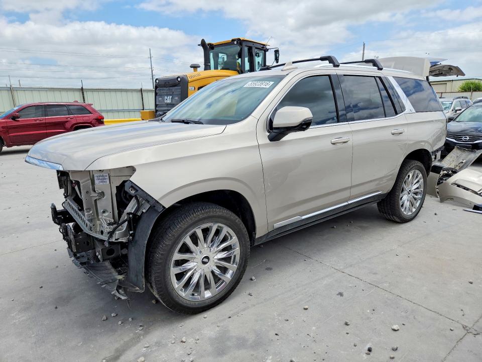 2024 Cadillac Escalade VIN 1GYS4BKLXRR139118 COPART salvage auction — FRONT END, TX - SALVAGE VEHICLE TITLE, sold $11,700 on 2026-07-28 (photo 1)