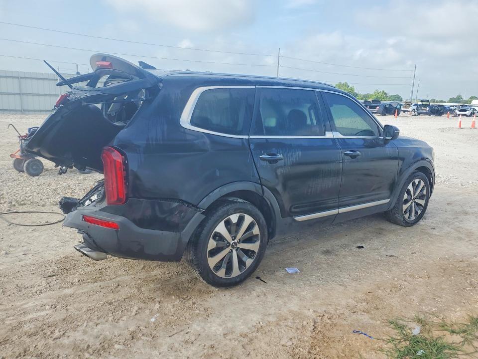 2020 Kia Telluride VIN 5XYP64HC2LG010532 COPART salvage auction — REAR END, Tx - Certificate Of Title, sold $2,450 on 2026-07-07 (photo 3)