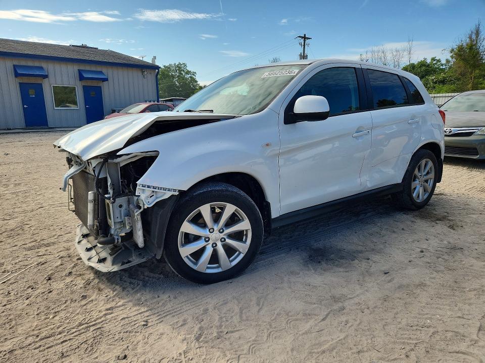 2015 Mitsubishi Outlander VIN 4A4AP3AW5FE040776 COPART salvage auction — FRONT END, Fl - Cert Of Title Slvg Rebuildable, sold $1,750 on 2026-07-10 (photo 1)