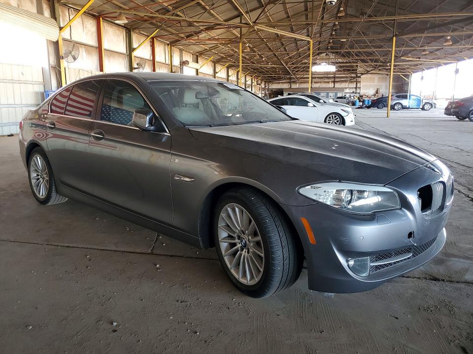 2013 BMW 5er VIN WBAFZ9C55DC751852 COPART salvage auction — FRONT END, Az - Certificate Of Title, sold $1,200 on 2026-07-02 (photo 4)