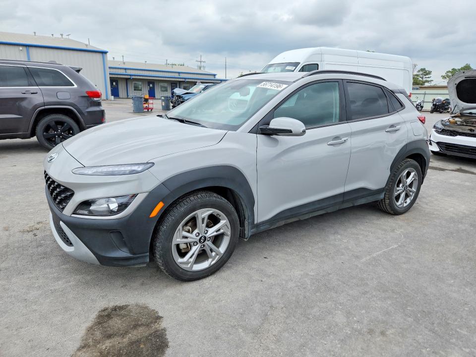2023 Hyundai Kona VIN KM8K62AB7PU030260 COPART salvage auction — HAIL, Ok - Cert Of Title-Salvage, sold $2,200 on 2026-07-22 (photo 1)