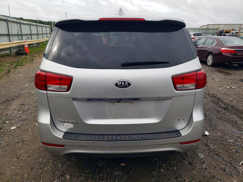 2017 Kia SEDONA VIN KNDMB5C10H6306864 COPART salvage auction — FRONT END, Va - Cert Of Title - Salvage, sold $1,150 on 2026-07-06 (photo 6)