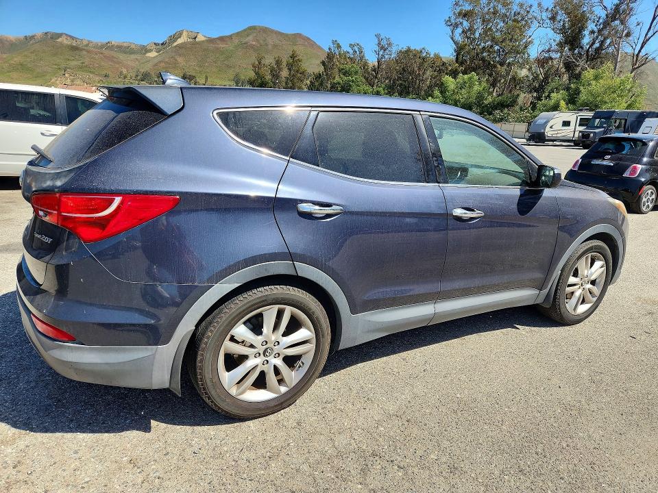 2013 Hyundai Santa fe VIN 5XYZW3LA3DG047583 COPART salvage auction — MINOR DENT/SCRATCHES, Ca - Dis/Dlr/Exp Only Clean Title, sold $1,150 on 2026-07-10 (photo 3)