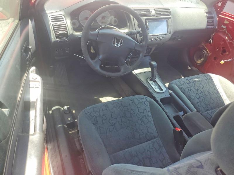 2002 Honda Civic VIN 1HGEM229X2L071257 COPART salvage auction — FRONT END, Ca - Salvage Certificate, sold $350 on 2026-07-02 (photo 8)
