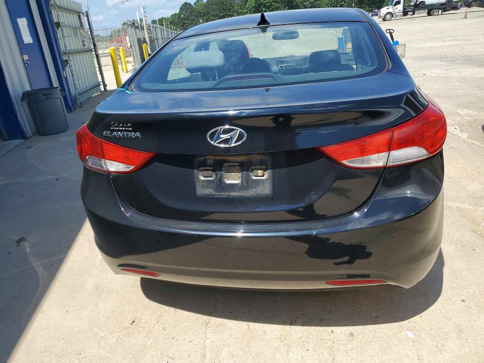 2013 Hyundai Elantra VIN KMHDH4AE1DU020893 COPART salvage auction — REAR END, Ar - Cert Of Title-Salvage, sold $500 on 2026-07-13 (photo 6)
