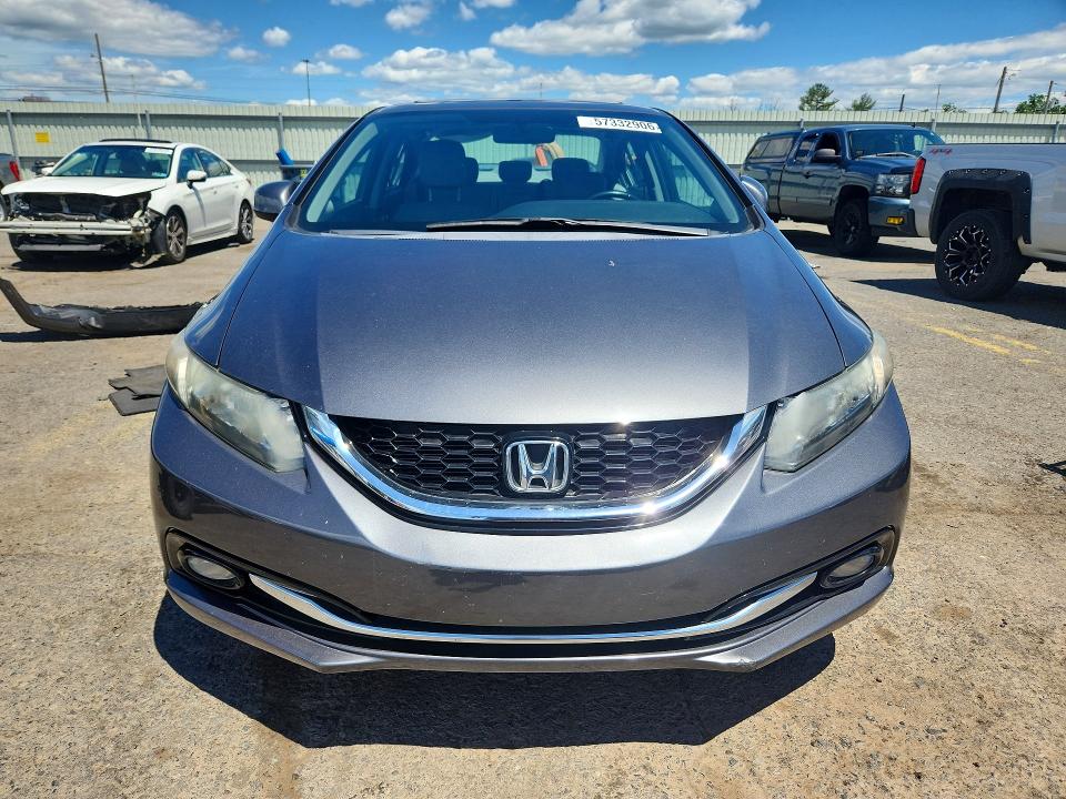 2013 Honda Civic VIN 2HGFB2F9XDH550153 COPART salvage auction — REAR END, Pa - Certificate Of Salvage, sold $4,200 on 2026-07-02 (photo 5)