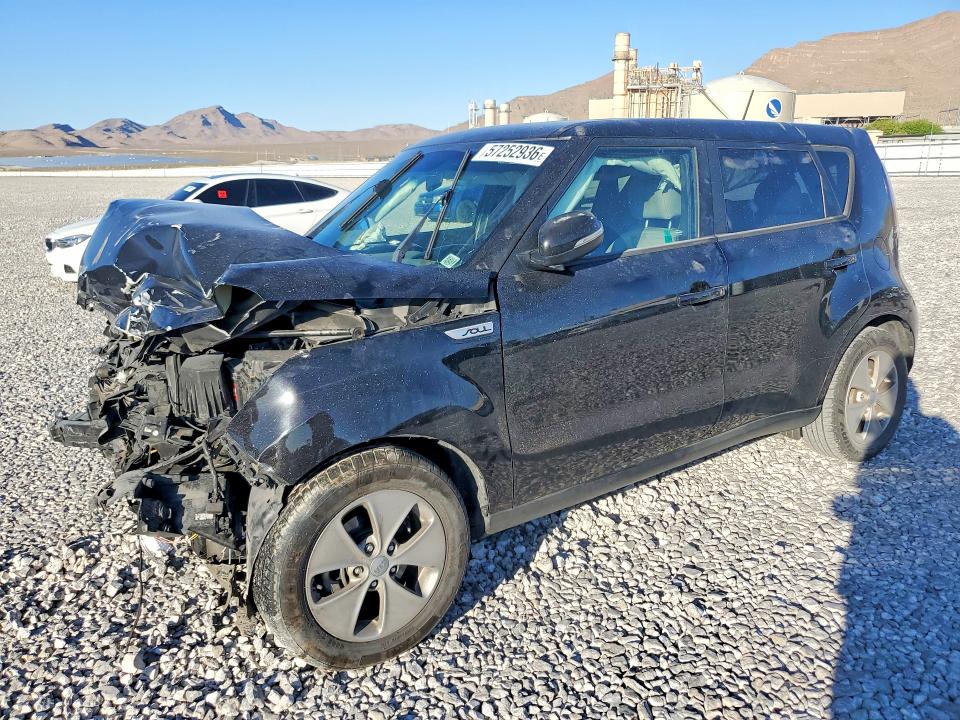 2014 Kia Soul VIN KNDJP3A56E7015189 COPART salvage auction — FRONT END, Nv - Salvage Title, sold $125 on 2026-07-20 (photo 1)