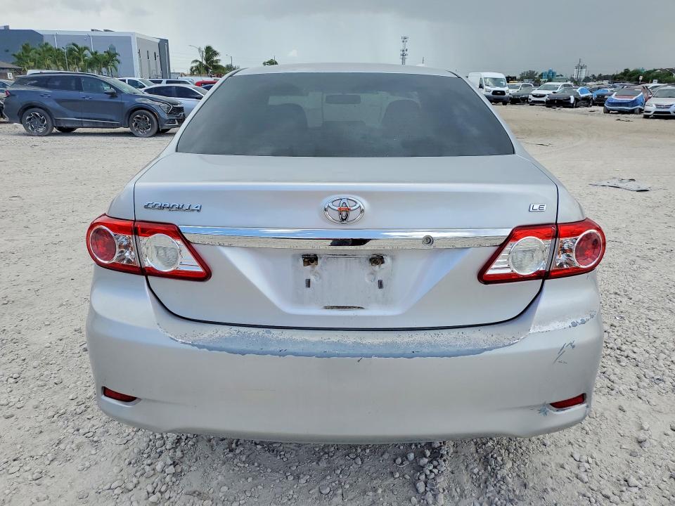2011 Toyota Corolla VIN JTDBU4EE3B9143614 COPART salvage auction — FRONT END, FL - CERT OF TITLE SLVG REBUILDABLE, sold $2,550 on 2026-07-31 (photo 6)