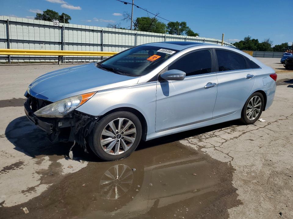 2014 Hyundai Sonata VIN 5NPEC4ACXEH853545 COPART salvage auction — FRONT END, Tn - Salvage Certificate, sold $600 on 2026-07-08 (photo 1)