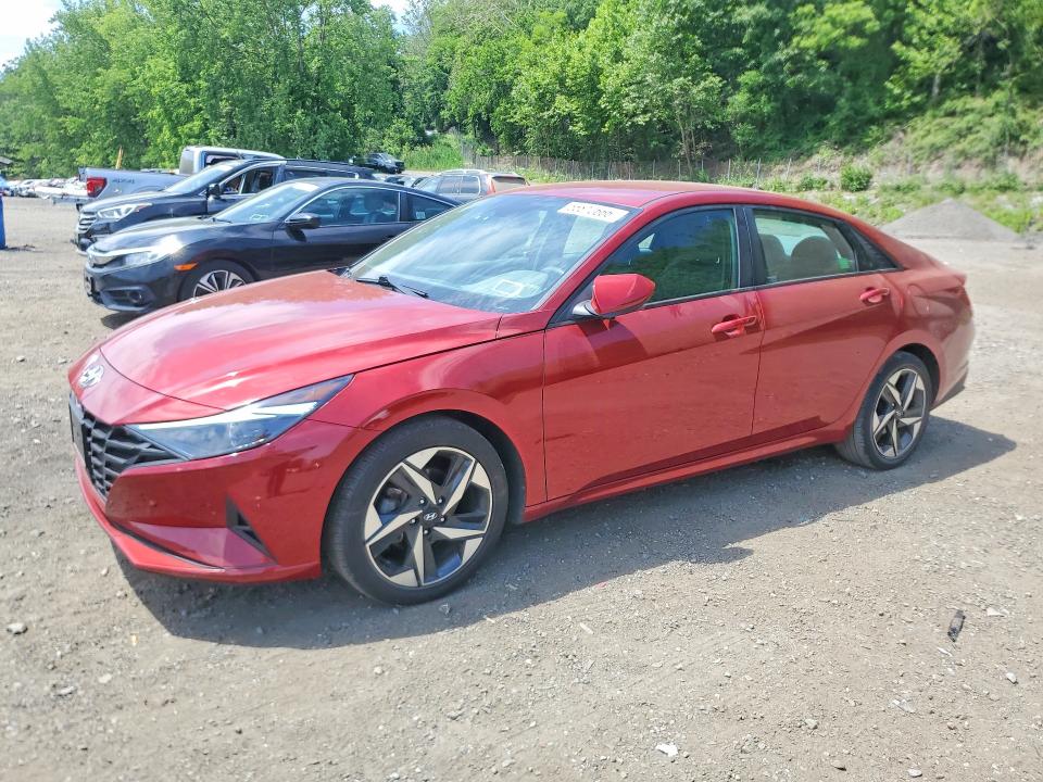 2023 Hyundai Elantra VIN KMHLS4AG8PU617946 COPART salvage auction — REAR END, Ny - Mv-907A Salvage Certificate, sold $325 on 2026-07-23 (photo 1)