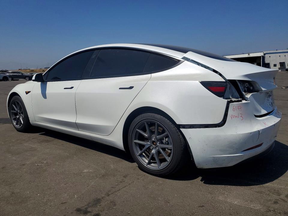 2021 Tesla Model 3 VIN 5YJ3E1EA5MF858819 COPART salvage auction — REAR END, Ca - Salvage Certificate, sold $5,700 on 2026-07-15 (photo 2)