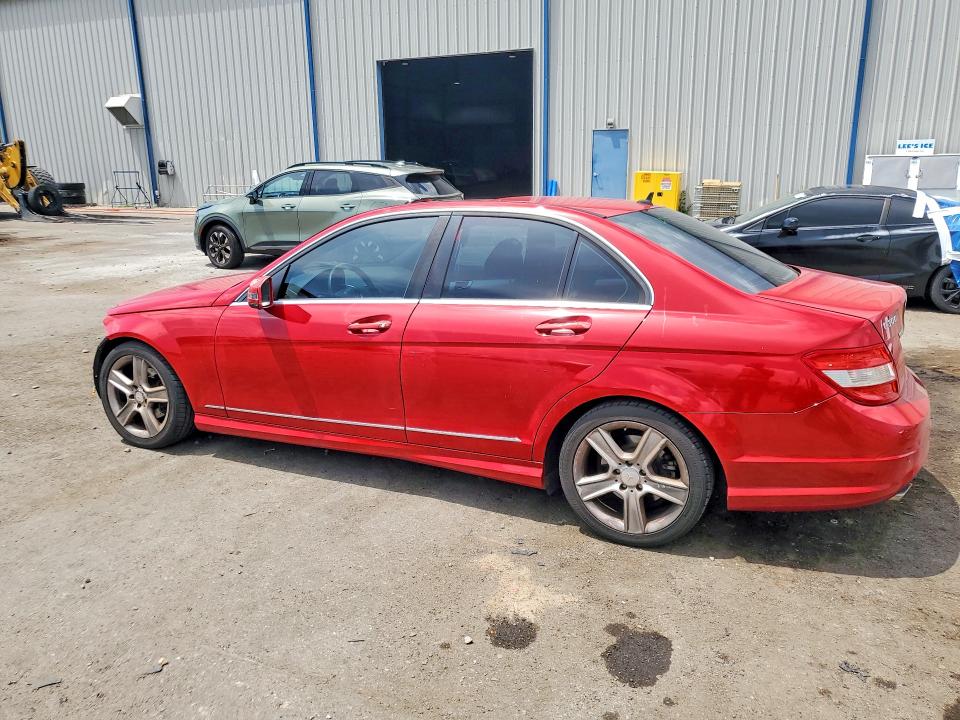 2010 Mercedes-benz C-klasse VIN WDDGF5EBXAR125756 COPART salvage auction — FRONT END, FL - CERT OF TITLE SLVG REBUILDABLE, sold $425 on 2026-07-13 (photo 2)