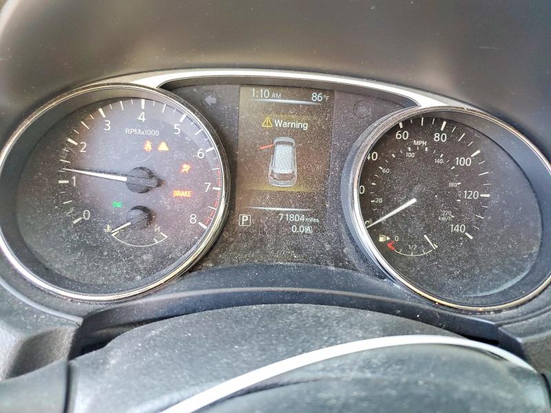 2016 Nissan Rogue VIN JN8AT2MT7GW023217 COPART salvage auction — FRONT END, Nv - Salvage Title, sold $1,900 on 2026-07-08 (photo 9)