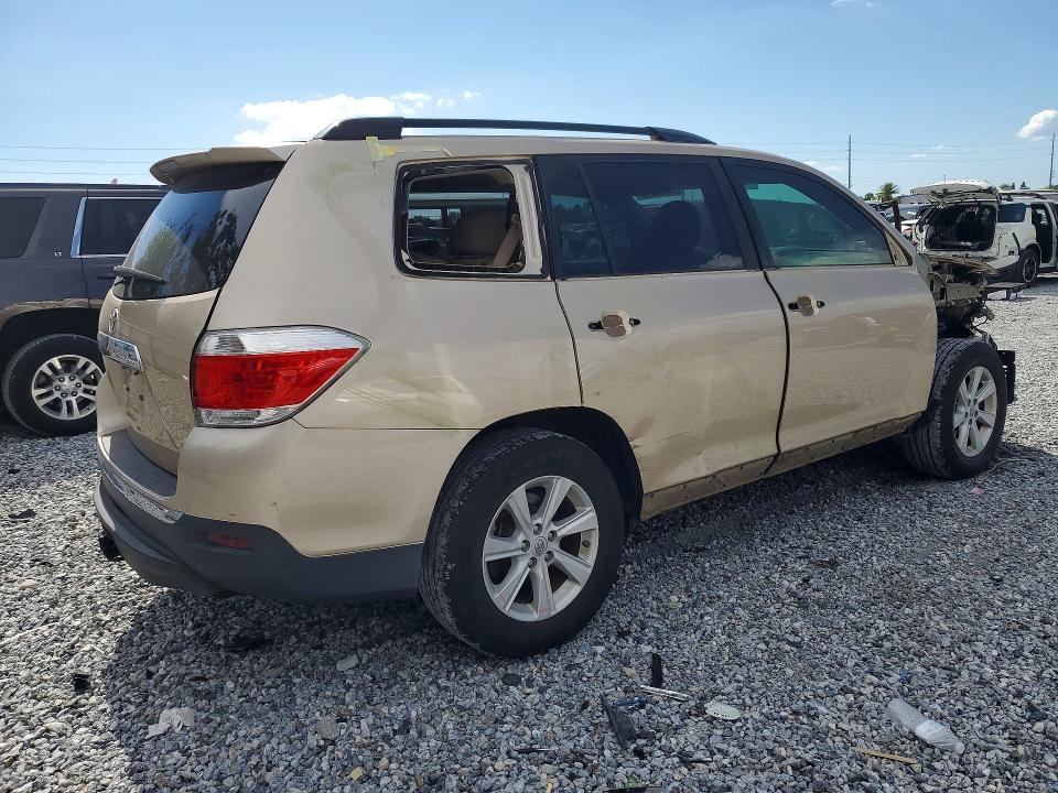 2013 Toyota VIN 5TDZK3EH0DS140845 COPART salvage auction — FRONT END, Fl - Cert Of Title Slvg Rebuildable, sold $3,100 on 2026-07-31 (photo 3)