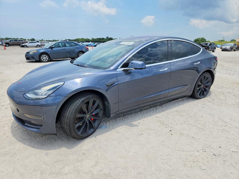 2018 Tesla Model 3 VIN 5YJ3E1EA1JF009525 COPART salvage auction — MINOR DENT/SCRATCHES, Fl - Certificate Of Title, sold $6,200 on 2026-07-07 (photo 1)