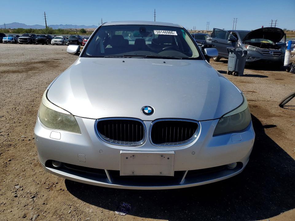 2004 BMW 5er VIN WBANA53544B846632 COPART salvage auction — REAR END, Az - Cert Of Title - Salvage, sold $175 on 2026-07-17 (photo 5)