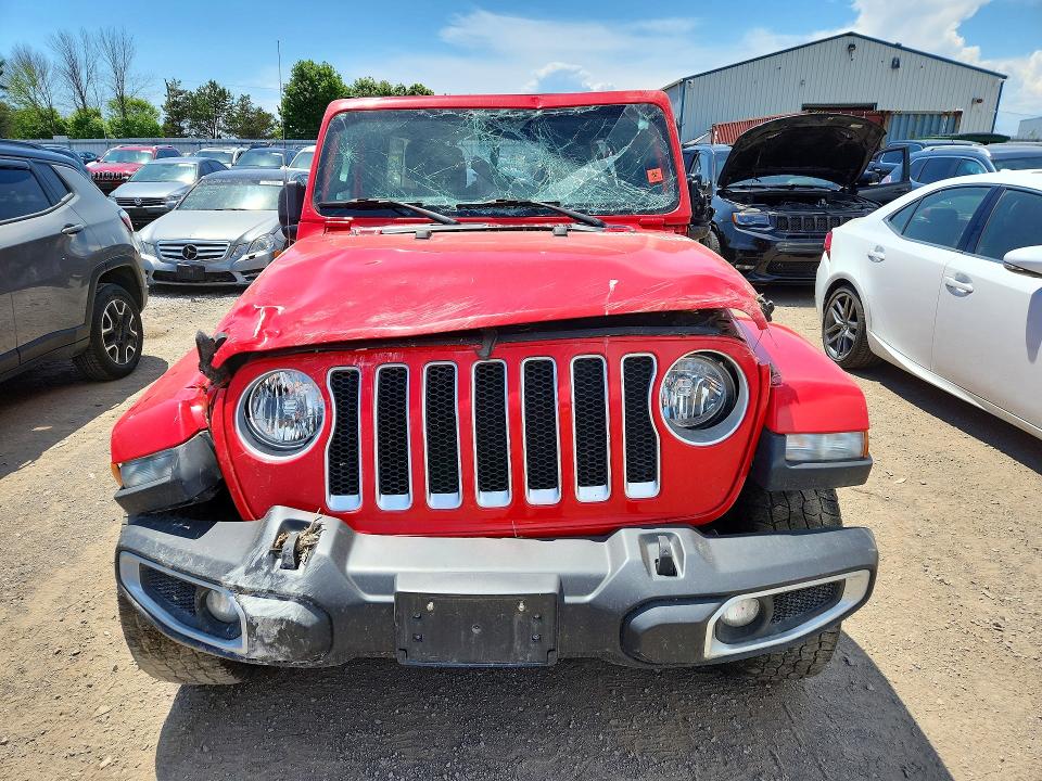 2018 Jeep Wrangler unlimited VIN 1C4HJXEG0JW216203 COPART salvage auction — ROLLOVER, On - Permit Salvage, sold $3,050 on 2026-07-09 (photo 5)