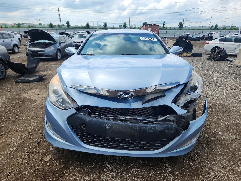 2013 Hyundai Sonata VIN KMHEC4A47DA069656 COPART salvage auction — FRONT END, Il - Salvage Certificate, sold $775 on 2026-07-23 (photo 5)