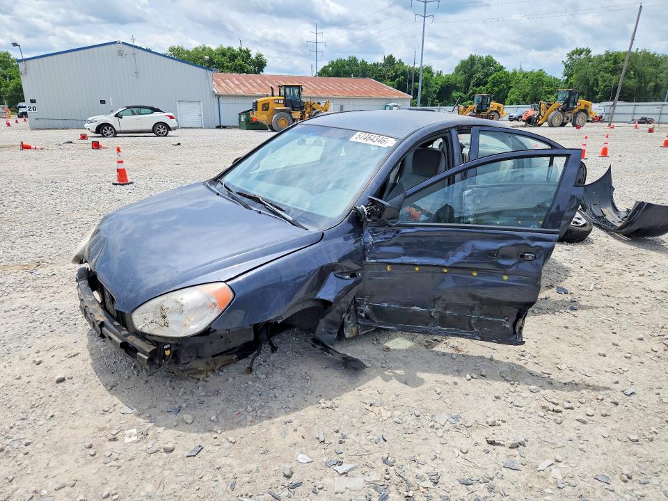 2010 Hyundai Accent VIN KMHCN4ACXAU422555 COPART salvage auction — FRONT END, OH - CERT OF TITLE-SALVAGE, sold $100 on 2026-07-02 (photo 1)