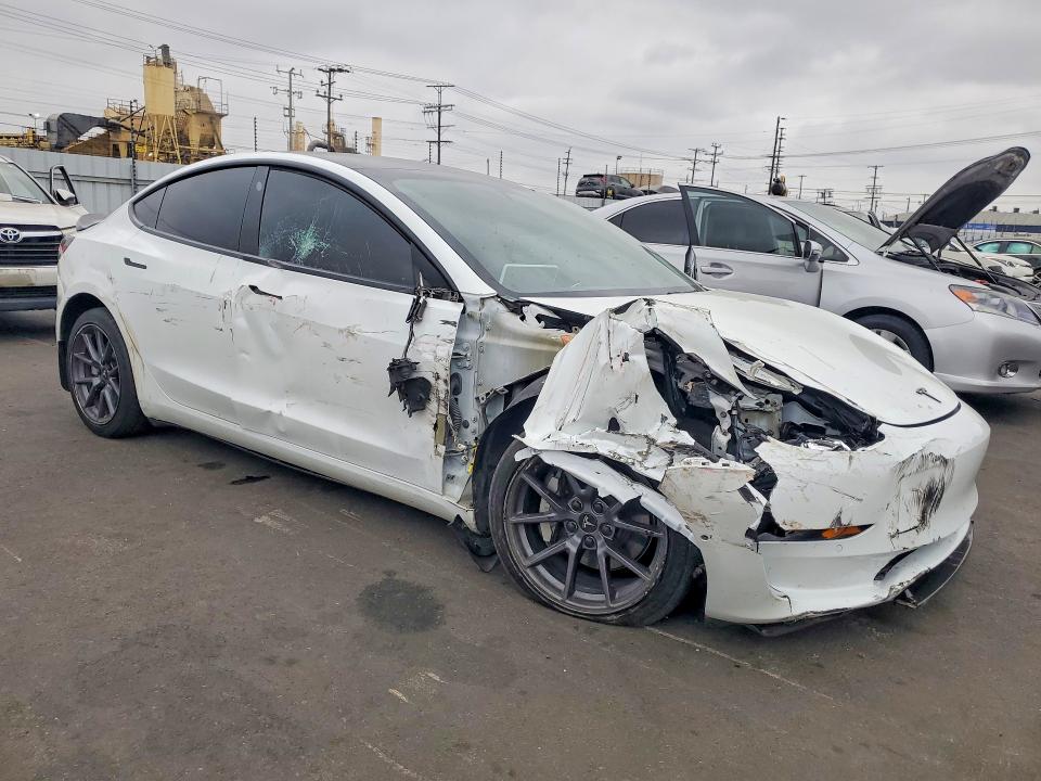2021 Tesla VIN 5YJ3E1EA3MF094033 COPART salvage auction — FRONT END, Ca - Salvage Certificate, sold $3,500 on 2026-07-15 (photo 4)