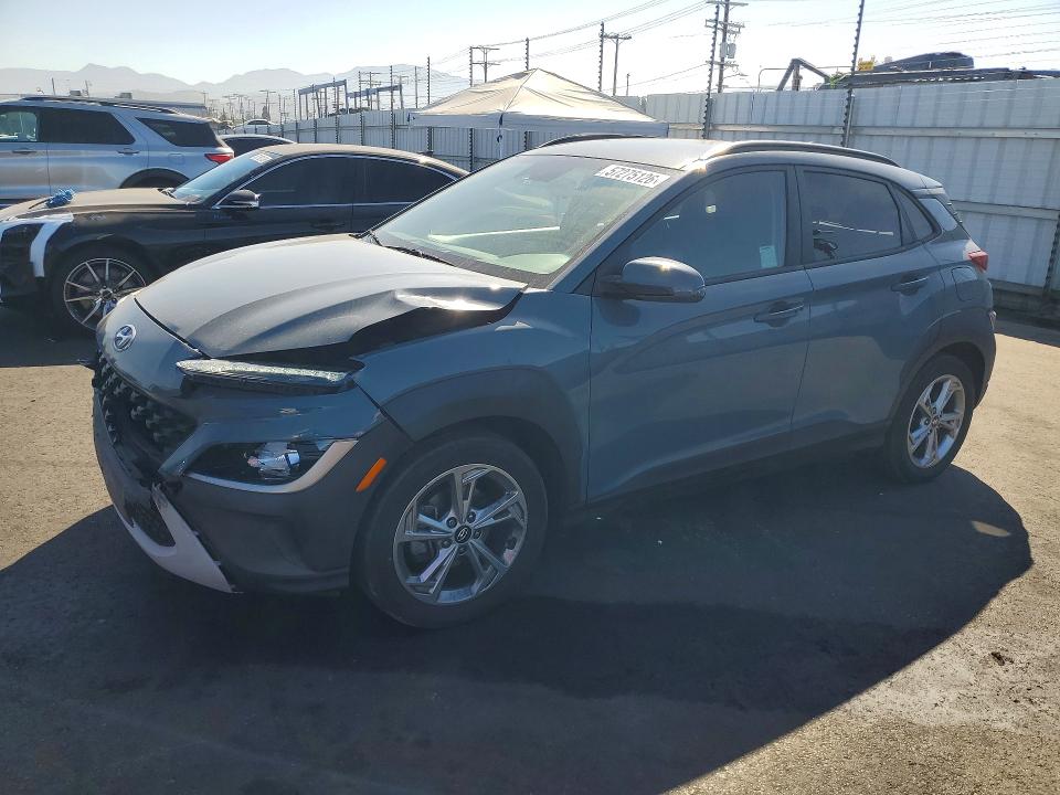 2023 Hyundai Kona VIN KM8K62AB0PU937920 COPART salvage auction — FRONT END, CA - SALVAGE CERTIFICATE, sold $3,200 on 2026-07-20 (photo 1)