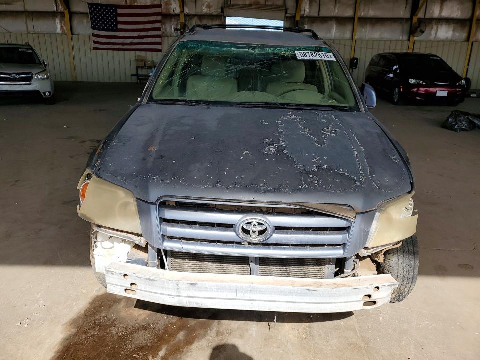2005 Toyota Highlander VIN JTEGD21A150121645 COPART salvage auction — FRONT END, Az - Certificate Of Title, sold $500 on 2026-07-08 (photo 5)