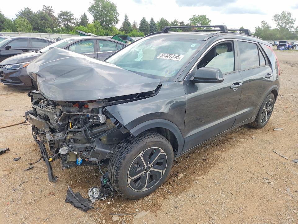 2023 Kia Niro VIN KNDCR3LE4P5038081 COPART salvage auction — FRONT END, Il - Salvage Certificate, sold $2,350 on 2026-07-28 (photo 1)