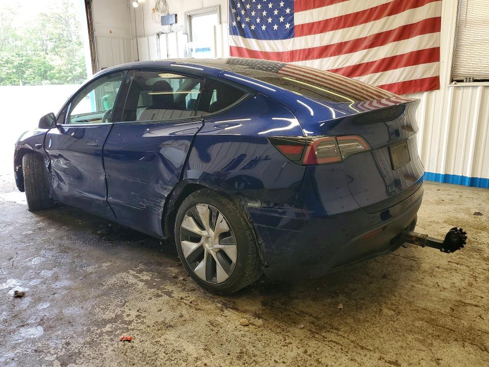 2021 Tesla Model y VIN 5YJYGDEE3MF255985 COPART salvage auction — SIDE, Me - Cert Of Title-Salvage Collisio, sold $6,500 on 2026-07-09 (photo 2)