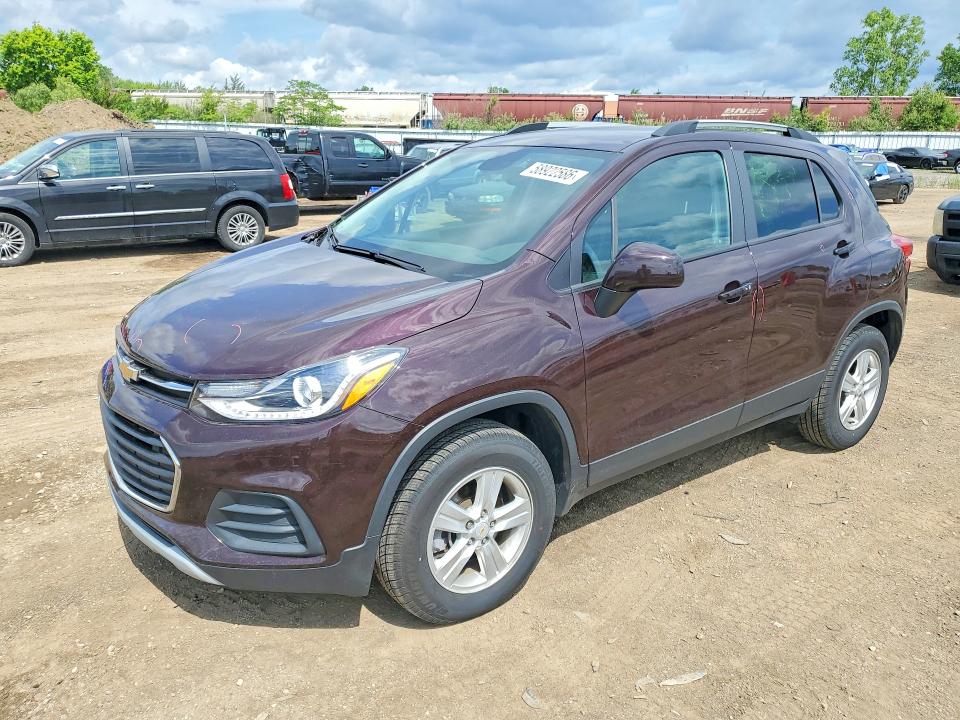 2021 Chevrolet Trax VIN KL7CJPSBXMB347635 COPART salvage auction — FRONT END, OH - CERT OF TITLE-SALVAGE, sold $825 on 2026-07-23 (photo 1)