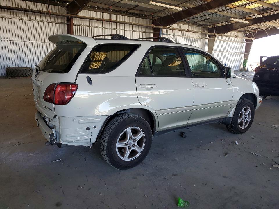 2000 Lexus Rx 300 VIN JT6GF10U7Y0075349 COPART salvage auction — REAR END, CA - SALVAGE CERTIFICATE, sold $625 on 2026-07-09 (photo 3)