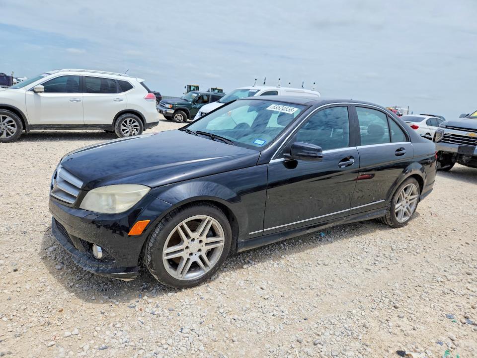 2010 Mercedes-benz C-klasse VIN WDDGF5GB5AR106190 COPART salvage auction — REAR END, Tx - Salvage Vehicle Title, sold $400 on 2026-07-09 (photo 1)