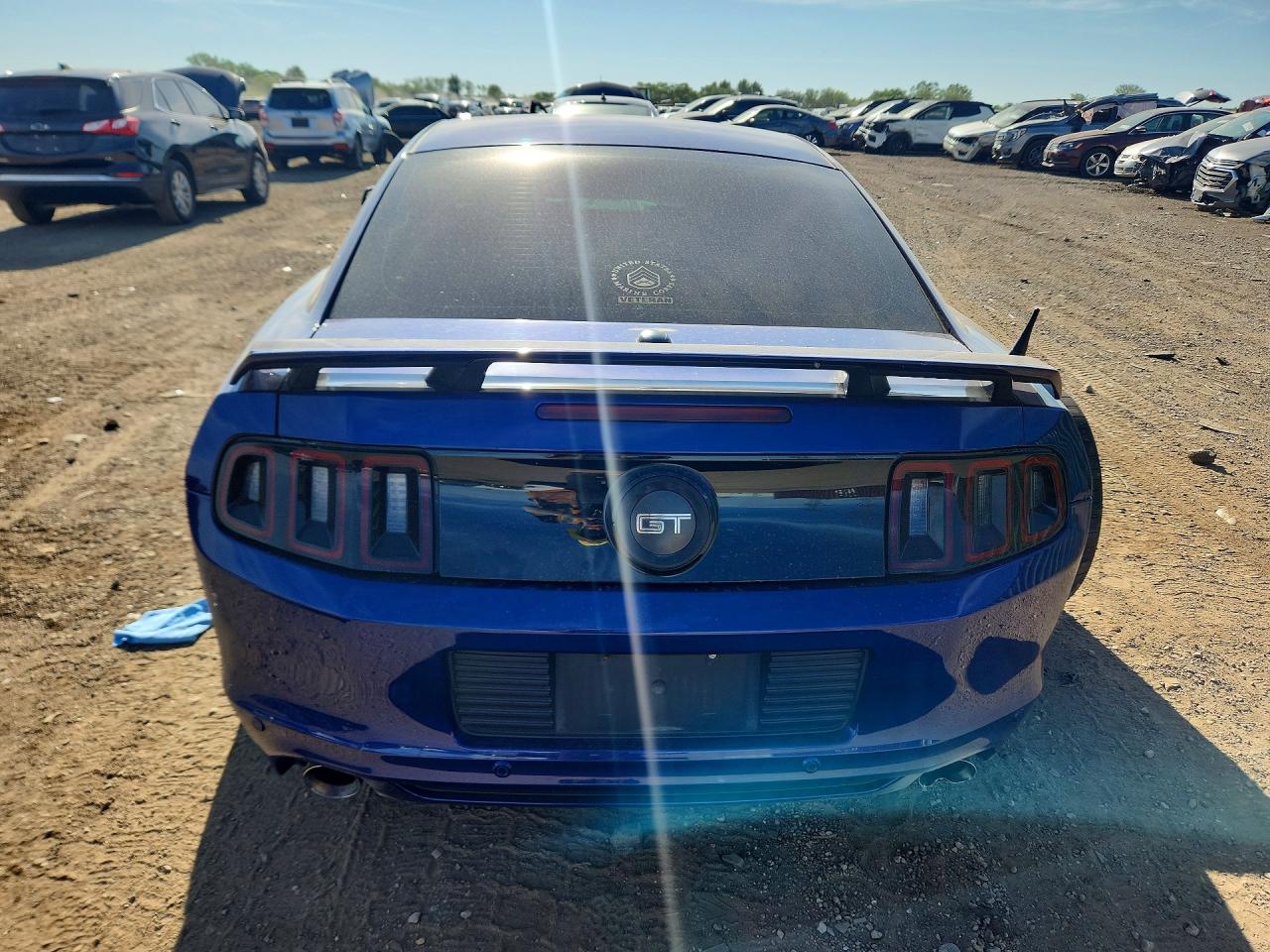 2013 Ford Mustang VIN 1ZVBP8CF4D5264735 COPART salvage auction — Rear End, IL - SALVAGE CERTIFICATE, sold $6,300 on 2026-07-09 (photo 6)