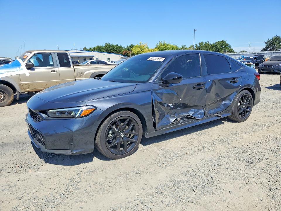 2025 Honda Civic VIN 2HGFE4F8XSH342992 COPART salvage auction — SIDE, Ca - Salvage Certificate, sold $8,300 on 2026-08-25 (photo 1)
