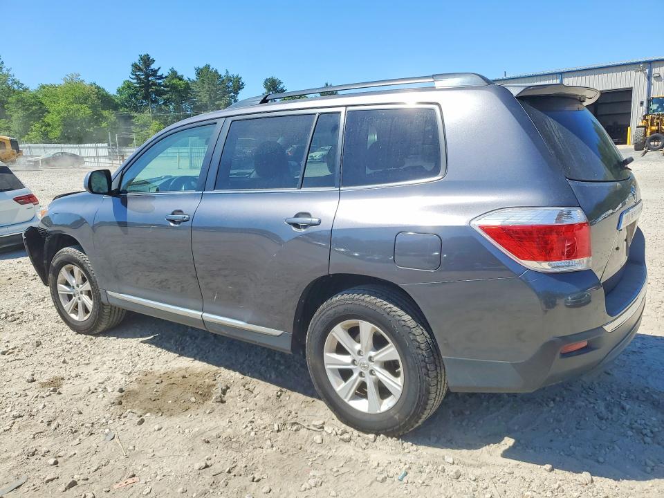 2012 Toyota Highlander VIN 5TDBK3EH3CS170079 COPART salvage auction — FRONT END, RI - CERTIFICATE OF TITLE, sold $4,650 on 2026-07-20 (photo 2)