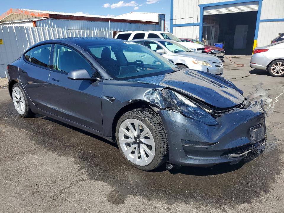 2022 Tesla Model 3 VIN 5YJ3E1EA3NF304129 COPART salvage auction — FRONT END, NV - SALVAGE TITLE, sold $4,250 on 2026-07-22 (photo 4)
