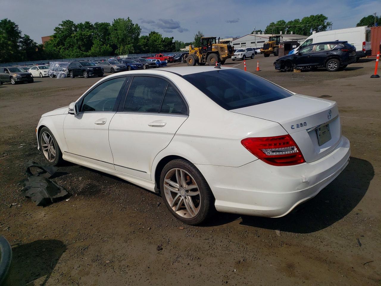 2014 Mercedes-Benz C-Class VIN WDDGF4HBXER305170 COPART salvage auction — Front End, NY - CERTIFICATE OF TITLE, sold $475 on 2026-06-30 (photo 2)