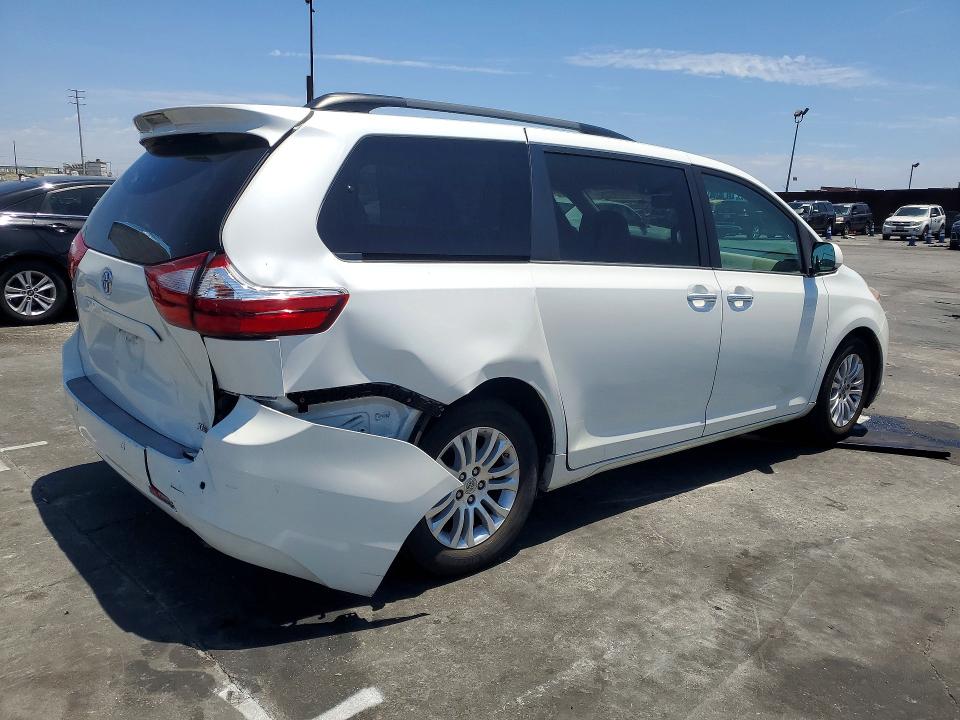 2015 Toyota VIN 5TDYK3DC9FS541444 COPART salvage auction — REAR END, Ca - Salvage Certificate, sold $7,400 on 2026-07-22 (photo 3)