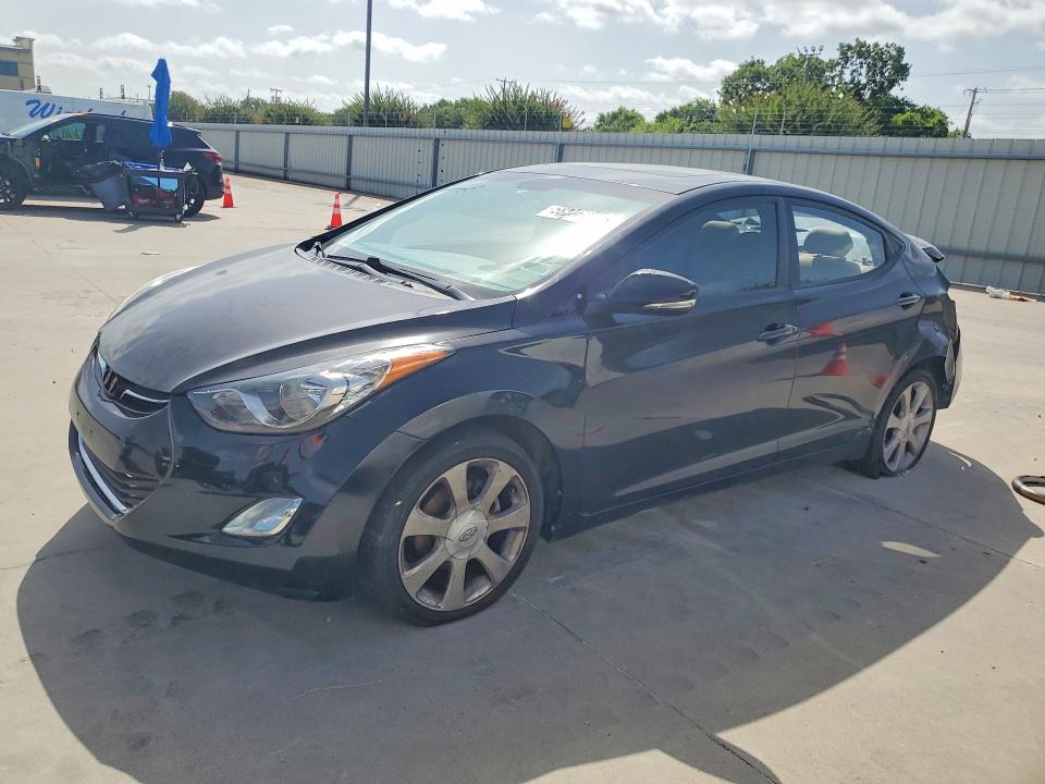 2011 Hyundai Elantra VIN KMHDH4AE1BU138827 COPART salvage auction — REAR END, Tx - Bonded Nonrepairable, sold $425 on 2026-07-16 (photo 1)
