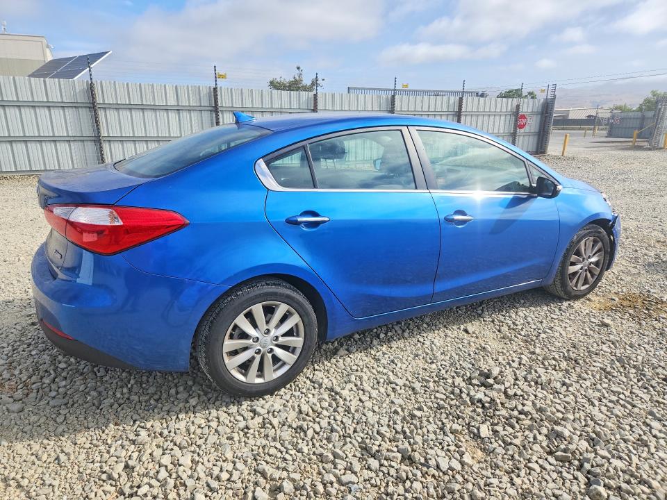 2014 Kia Forte VIN KNAFX4A85E5123124 COPART salvage auction — FRONT END, Ca - Salvage Certificate, sold $1,450 on 2026-07-21 (photo 3)