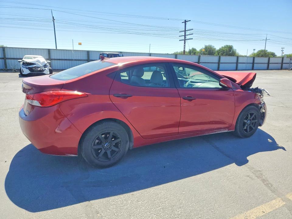 2012 Hyundai Elantra VIN KMHDH4AE0CU325025 COPART salvage auction — FRONT END, Id - Salvage Certificate Of Title, sold $425 on 2026-07-30 (photo 3)