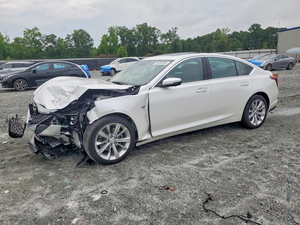 2025 Cadillac Ct5 VIN 1G6DS5RW6S0115174 COPART salvage auction — FRONT END, Sc - Cert Of Title-Salvage, sold $12,300 on 2026-07-29 (photo 1)