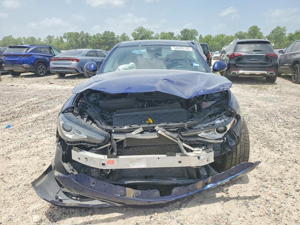 2021 Alfa romeo Giulia VIN ZARFAMBN0M7640249 COPART salvage auction — FRONT END, Tx - Salvage Vehicle Title, sold $2,350 on 2026-07-17 (photo 5)
