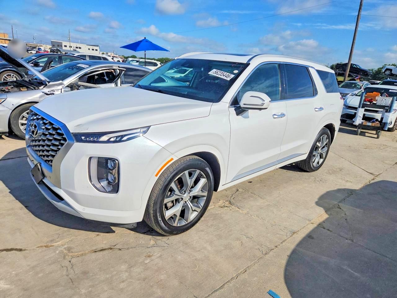 2021 Hyundai Palisade VIN KM8R5DHE0MU206249 COPART salvage auction — Normal Wear, TX - CERTIFICATE OF TITLE, sold $9,700 on 2026-07-08 (photo 1)