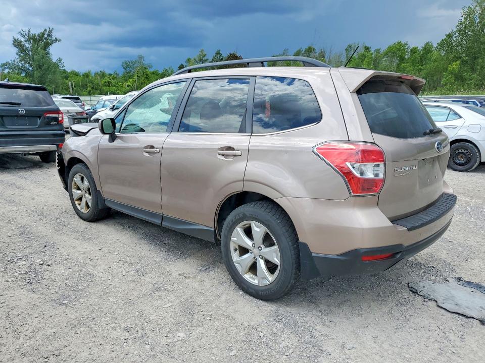 2015 Subaru Forester VIN JF2SJAHC4FH407602 COPART salvage auction — FRONT END, Ny - Mv-907A Salvage Certificate, sold $775 on 2026-07-06 (photo 2)